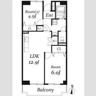 リバーサイドMAKIBA【1階】の間取り