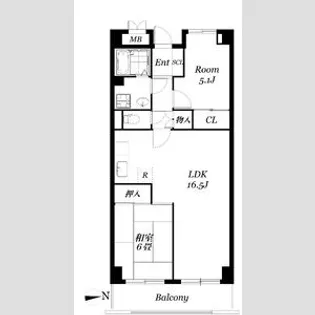 パークエイト戸田【4階】の間取り