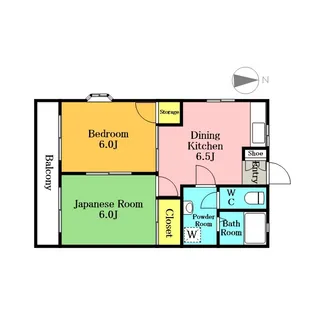 ニューハウス梅田【2階】の間取り