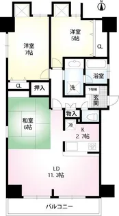 ライツ浦和別所【3階】の間取り