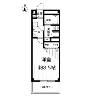 アンプルールフェール GRIS【3階】の間取り