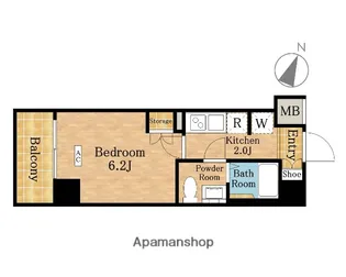 リヴシティ武蔵浦和【6階】の間取り