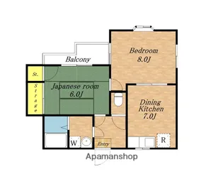 マンション牛山【3階】の間取り