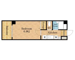 1Kの間取り画像