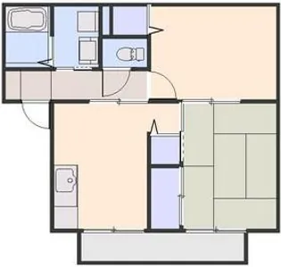 奥墨ハイツ【101号室号室】の間取り