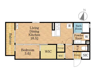 カサブランカ武蔵浦和【1階】の間取り