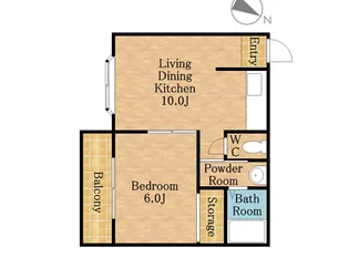 BRILLIANT辻【1階】の間取り