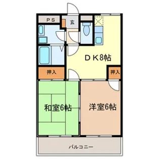 里ヴェラドール【1階】の間取り
