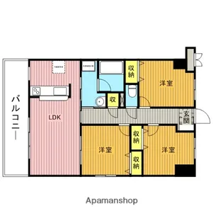 埼玉県戸田市大字新曽【マンション】の間取り