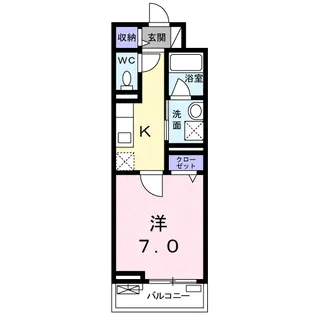 ヌーベル中浦和【2階】の間取り