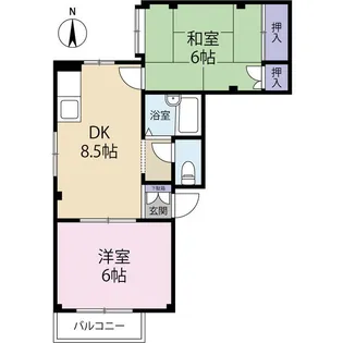 エーデルハイム戸田【201号室号室】の間取り