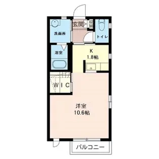 ミリオンベル【2階】の間取り