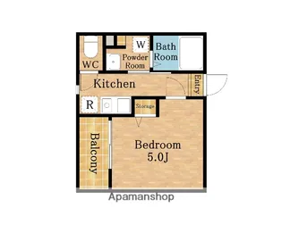 WEST CRYSTAL【1階】の間取り