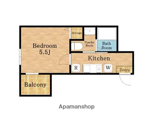 WEST CRYSTAL【2階】の間取り