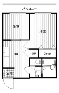 ファミリー戸田【3階】の間取り