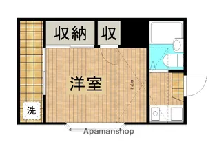 レオパレス武蔵浦和第13【201号室】の間取り