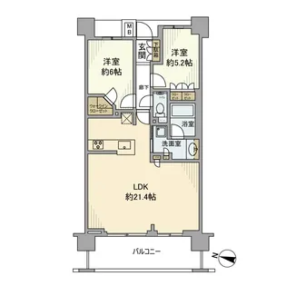 プラウドタワー武蔵浦和レジデンス【8階】の間取り