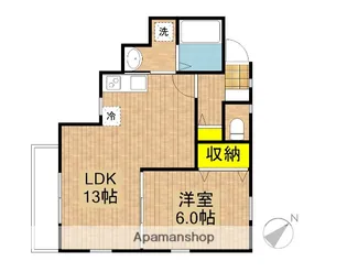 ラ・メゾンシュエット【2階】の間取り