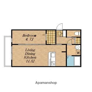 アルブーム モンターナ【305号室】の間取り