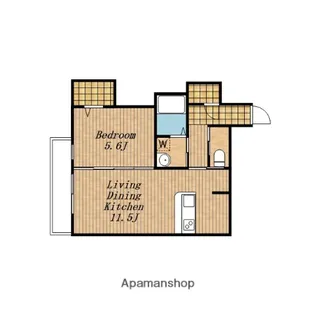 アルブーム モンターナ【202号室】の間取り