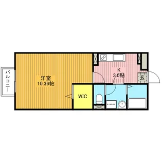 アムール四谷【101号室号室】の間取り
