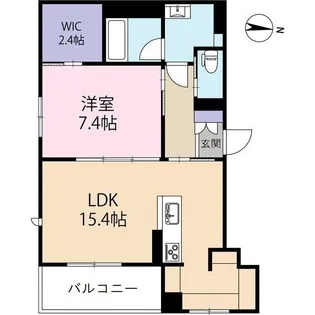ソアーヴェ【101号室号室】の間取り