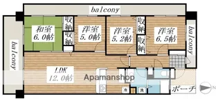 レーベンハイム戸田公園スペイシャス【5階】の間取り