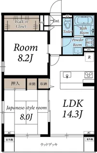 リブリ・LA LUCE【1階】の間取り