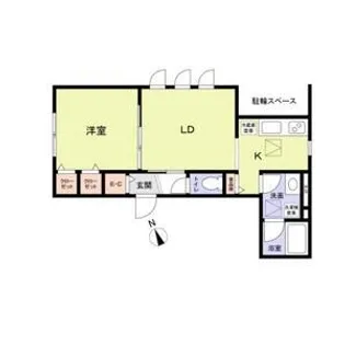 メゾンミニヨン【1階】の間取り