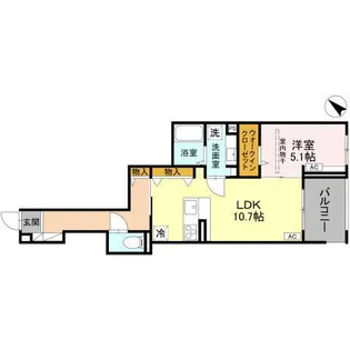 ノーブルラフィネ白幡【3階】の間取り