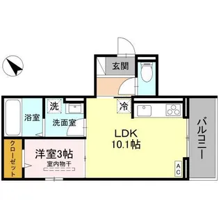 クレシア武蔵浦和【2階】の間取り