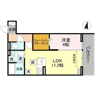 NOBLE VILLA鹿手袋 A【1階】の間取り