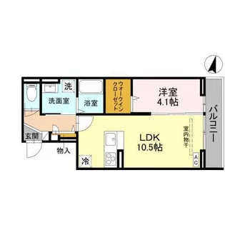 NOBLE VILLA鹿手袋 A【3階】の間取り