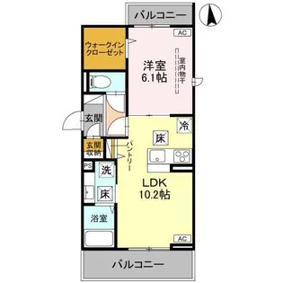 CELESTE戸田公園【1階】の間取り