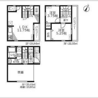 埼玉県さいたま市桜区新開2丁目【一戸建】の間取り