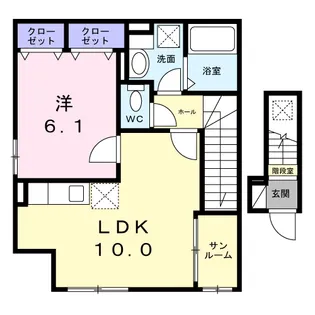 ヴィラ・アルモニア【2階】の間取り