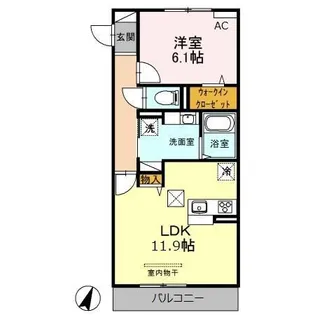 オークビレッジ5【1階】の間取り