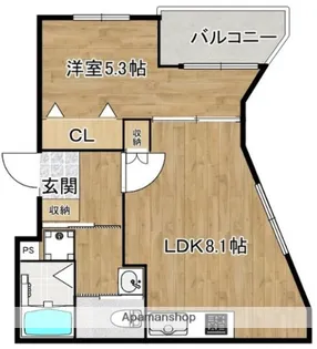 ヴァンクレール【3階】の間取り