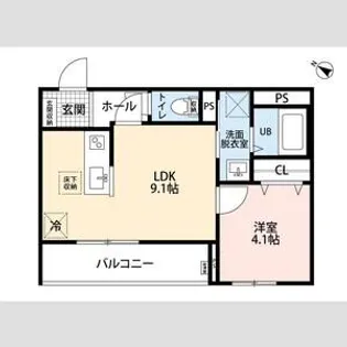 リーブルファイン西浦和Ⅱ【3階】の間取り