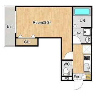 ジーメゾン浦和松本【305号室】の間取り