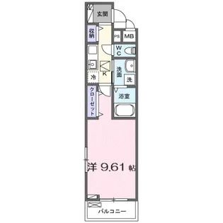 ル・ボワ【1階】の間取り