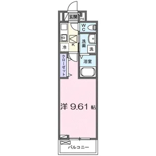 ル・ボワ【1階】の間取り