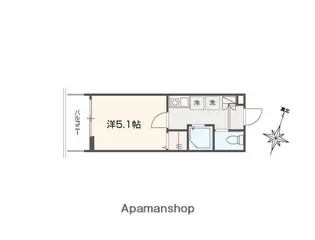 MELLAS武蔵浦和【1階】の間取り