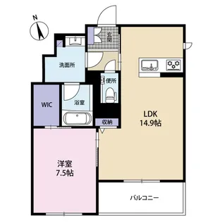 アルバハウス【201号室号室】の間取り