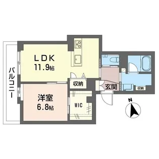 アルバハウス【102号室号室】の間取り