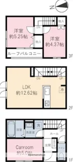 ベルリード【A号室】の間取り