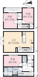 ベルリード【F号室】の間取り