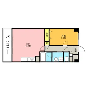 ル・コンフォール【6階】の間取り