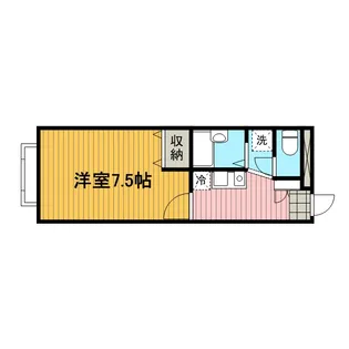 アムール HAGIWARA【201号室】の間取り