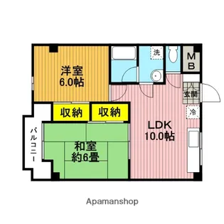 ボンエルフ【103号室】の間取り
